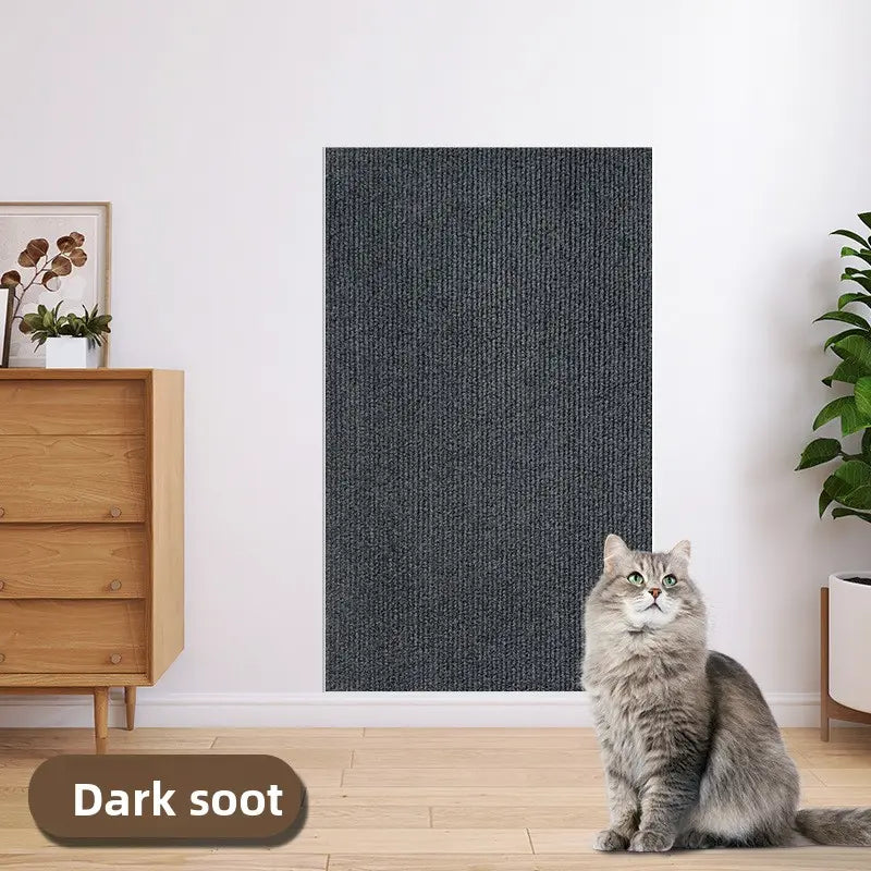 Cat Scratch Protector for Furniture - 11.85" x 39.3" Easy Installation Anti-Scratch Sticky Pad, Iridescent Stained Glass Decorative Film for Leather Couch Arms and Corners, Sohochic