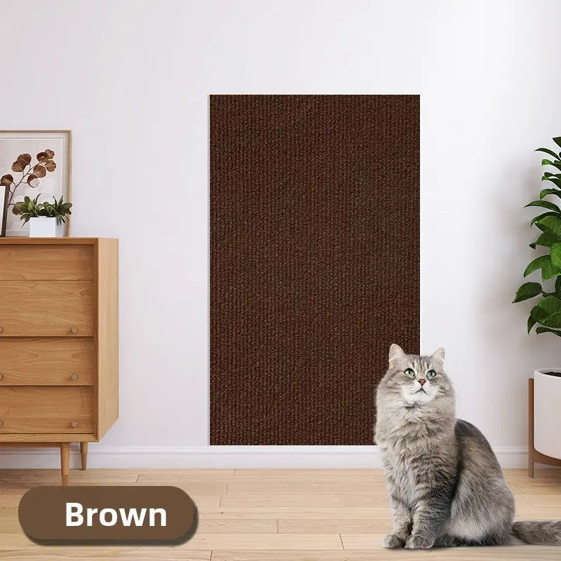 Cat Scratch Protector for Furniture - 11.85" x 39.3" Easy Installation Anti-Scratch Sticky Pad, Iridescent Stained Glass Decorative Film for Leather Couch Arms and Corners, Sohochic