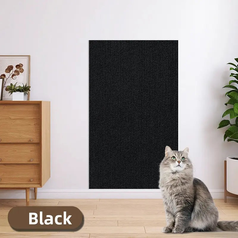 Cat Scratch Protector for Furniture - 11.85" x 39.3" Easy Installation Anti-Scratch Sticky Pad, Iridescent Stained Glass Decorative Film for Leather Couch Arms and Corners, Sohochic