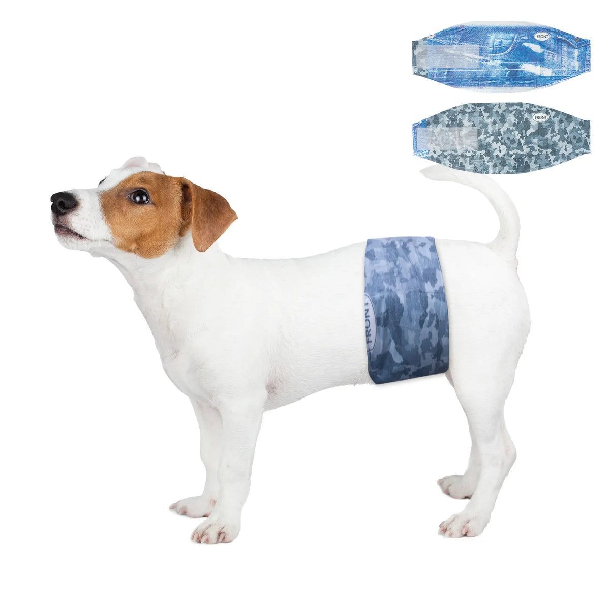 【Sohochic】 Dono Disposable Male Dog Wraps - Multi-Size (Including Small) Dog Diapers with Elastic Waistband, Fasteners, Wider Belly Bands, Thicker Core, Super Absorbent, Leak-Proof Fit for Travel, Excitable Urination (Many Uses, No Mess)