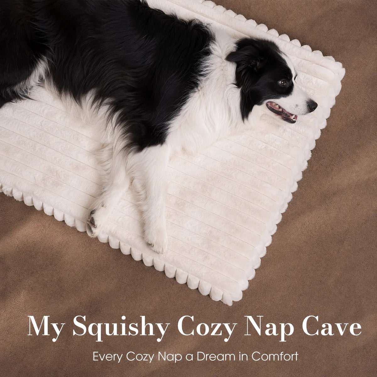 【Sohochic】 Cozila Modern Washable Orthopedic Dog Bed - Egg Crate Foam, Waterproof Liner, Non-Slip Bottom, All-Day Relief, Multi-Size, Weight Distribution for Medium & Large Dogs | Back to School, Camping Essentials
