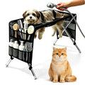 Pet Grooming Hammock for Small Dogs & Cats (Under 22 Lbs) - Stainless Steel Stand, Foldable Joint Protection Restraint Tool for Grooming Table Nail Trimming, Bathing Care