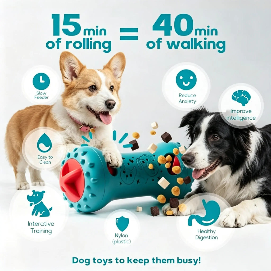 Interactive Treat Dispensing Puzzle Toy for Dogs and Cats - Enrichment and IQ Training for Enhanced Mental Stimulation