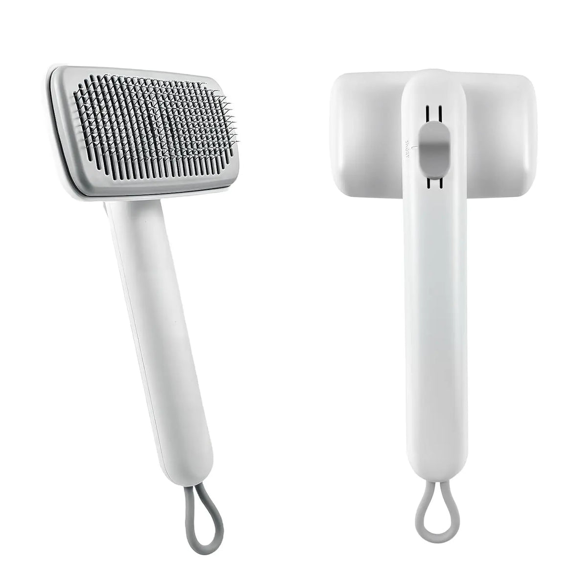 Dog & Cat Self-Cleaning Deshedding Slicker Comb - Universal 1-Click Release Brush for Shed Control, Easy Clean, No Hair Picking
