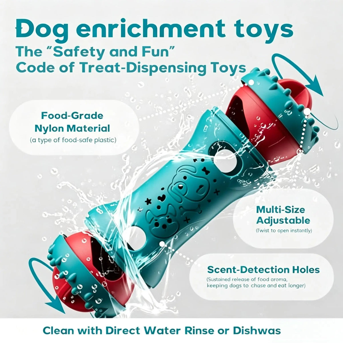 Interactive Treat Dispensing Puzzle Toy for Dogs and Cats - Enrichment and IQ Training for Enhanced Mental Stimulation