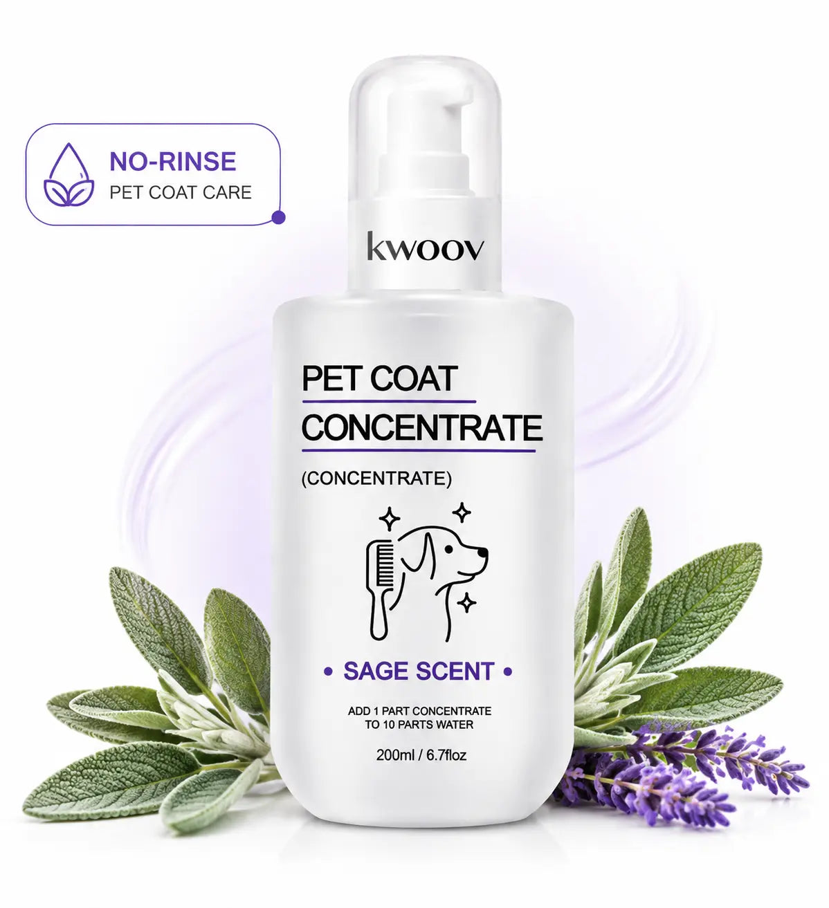 Stop Bathing Your Pet so Often – Waterless Concentrated Dog Grooming Spray with Silk Protein & Keratin, No-Rinse Coat Conditioner That Refreshes Fur, Softens Coat and Helps Eliminate Odors, Makes 67.6 Fl Oz