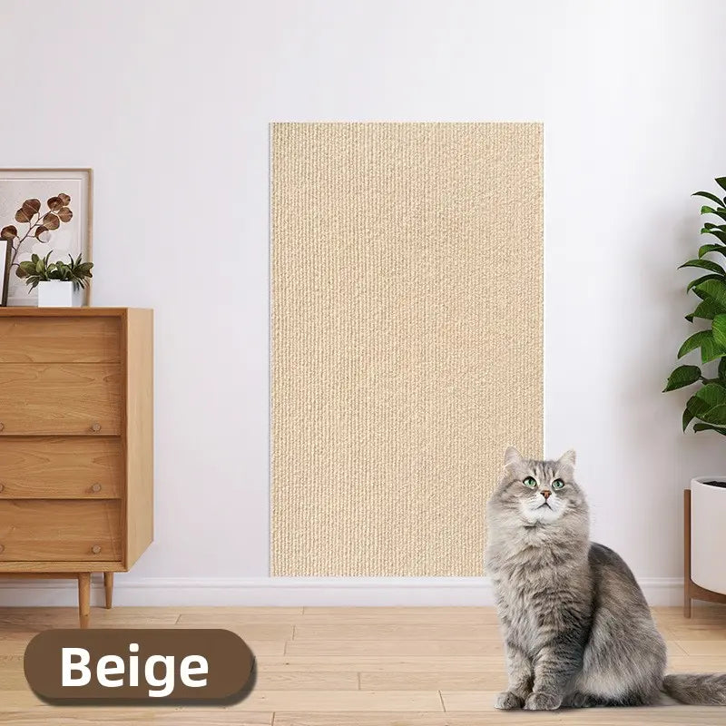 Cat Scratch Protector for Furniture - 11.85" x 39.3" Easy Installation Anti-Scratch Sticky Pad, Iridescent Stained Glass Decorative Film for Leather Couch Arms and Corners, Sohochic