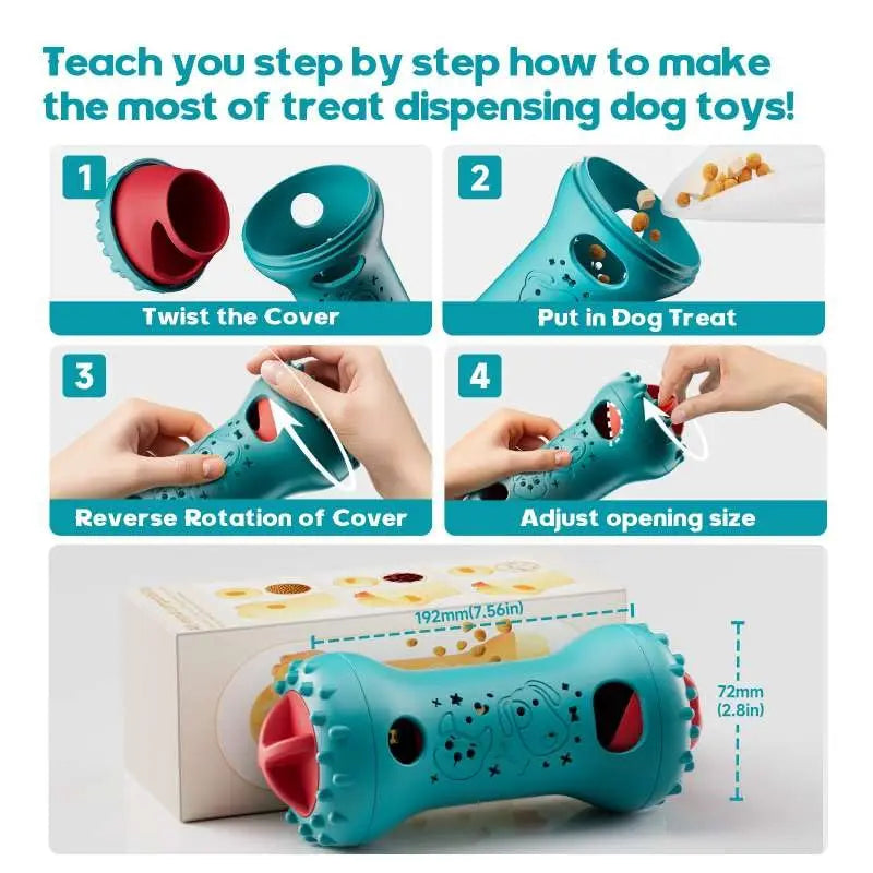 Interactive Treat Dispensing Puzzle Toy for Dogs and Cats - Enrichment and IQ Training for Enhanced Mental Stimulation